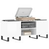 vidaXL Record Cabinet High Gloss White 121x38x48 cm Engineered Wood