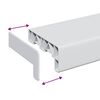 vidaXL Window Sill White 100 x 15 x 4.5 cm PVC