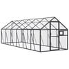 vidaXL Aviary Anthracite 1.79x6x1.85 m Aluminium