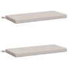 vidaXL 2-Piece Bench Cushions SOEST 2 pcs 100% Polyester White