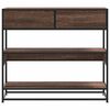 vidaXL Console Table Brown Oak 90x35x80 cm Engineered Wood