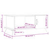 vidaXL Coffee Table White 90x50x40 cm Engineered Wood