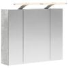 vidaXL Bathroom Mirror Cabinet Concrete Grey 60 x 14.5 x 50 cm