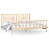 vidaXL Bed Frame without Mattress Solid Wood Pine Super King Size