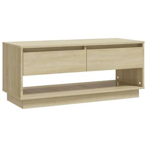 vidaXL TV Cabinet Sonoma Oak 102x41x44 cm Engineered Wood