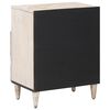 vidaXL Bed cabinet with Drawer White 50 x 33 x 60 cm Solid Mango Wood