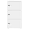 vidaXL Bookcase White 40x24x77 cm Engineered Wood