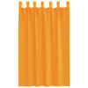 vidaXL Voile Curtains with Loops 2 pcs Orange 140x175 cm