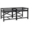 vidaXL Washing Machine Pedestal 2 pcs Black 120 x 56 x 52 cm Steel