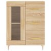 vidaXL Highboard Sonoma Oak 69.5x34x180 cm Engineered Wood