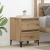 vidaXL Bedside Cabinet Artisan oak 40 x 35 x 50 cm Engineered wood