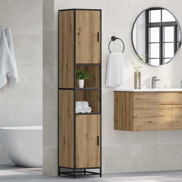 vidaXL Bathroom Furniture Set Artisan Oak 35 x 37.5 x 188.5 cm