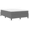 vidaXL Platform Bed Frame Light Grey 140 x 190 cm Fabric