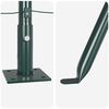 vidaXL Fence Post 7 pcs Green Steel