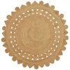 vidaXL Area Rug Natural &Oslash; 240 cm Jute