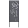 vidaXL Garden Privacy Screen Anthracite 50 x 140 cm Cold-rolled steel