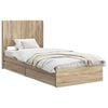 vidaXL Bed Frame with Storage and Headboard Sonoma Oak 90 x 200 cm