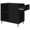 vidaXL Cat House Black 72 x 42.5 x 70 cm Engineered Wood