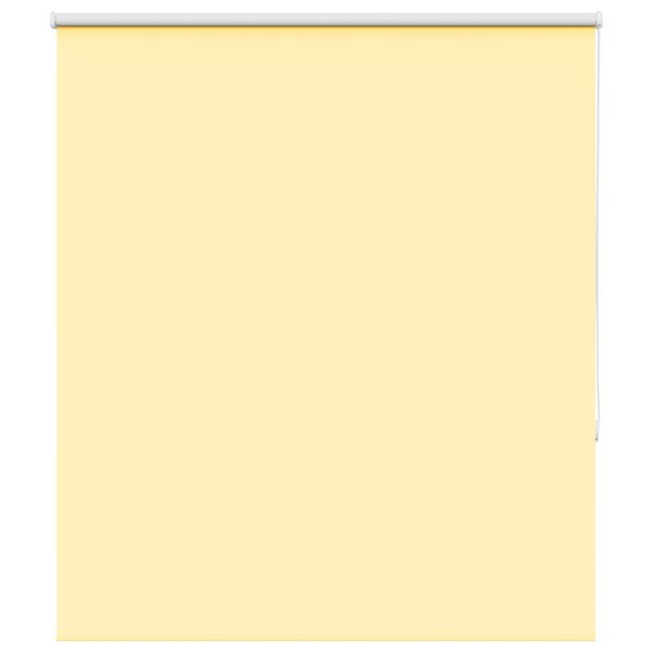 vidaXL Roller Blind Blackout Yellow 130x150 cm Fabric Width 126.6 cm Polyester