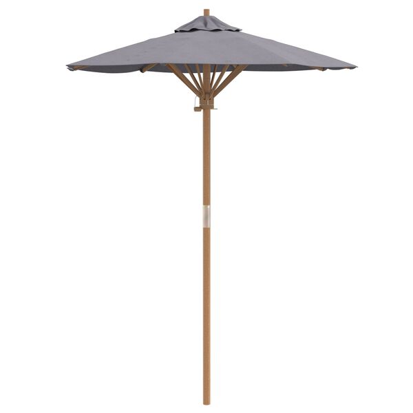 vidaXL Garden Parasol Dark grey 150 x 150 x 210 cm Bamboo