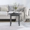 vidaXL Coffee Table Grey &Oslash; 55x45 cm Solid Wood Pine