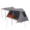 vidaXL Tunnel Tent Grey and Orange 400 x 278 x 182 cm