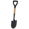 vidaXL Shovel Black 68.5 cm Power Coated Steel and Solid Wood