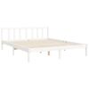 vidaXL Bed Frame without Mattress White 160x200 cm Solid Wood Pine