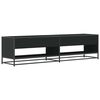 vidaXL TV Cabinet Black 180.5x40x46 cm Engineered Wood