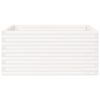 vidaXL Garden Planter White 100x100x46 cm Solid Wood Pine