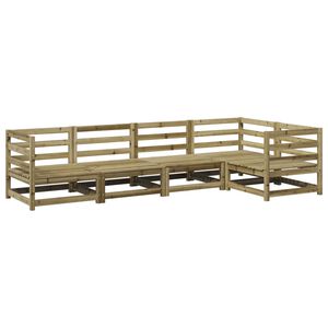 vidaXL 5 Piece Garden Sofa Set Impregnated Wood Pine