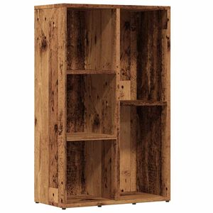 vidaXL Book Cabinet Old Wood 50x25x80 cm Engineered Wood