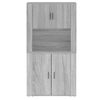 vidaXL Highboard Grey Sonoma Engineered Wood