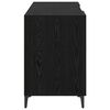 vidaXL Desk with Storage Black Oak 140 x 50 x 75 cm Engineered Wood
