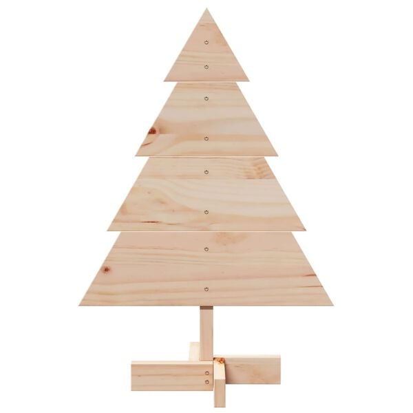 vidaXL Wooden Christmas Tree for Decoration 70 cm Solid Wood