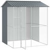 vidaXL Bird Cage Anthracite 215 x 210 x 247 cm Galvanised Steel