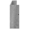 vidaXL Magazine Rack Grey Sonoma 100 x 12 x 30 cm Engineered Wood