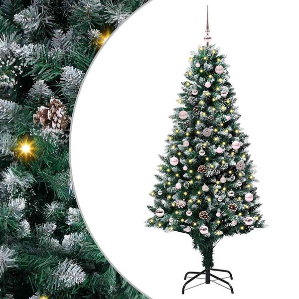 vidaXL Artificial Christmas Tree with 150 LEDs with Stand Green 150 cm