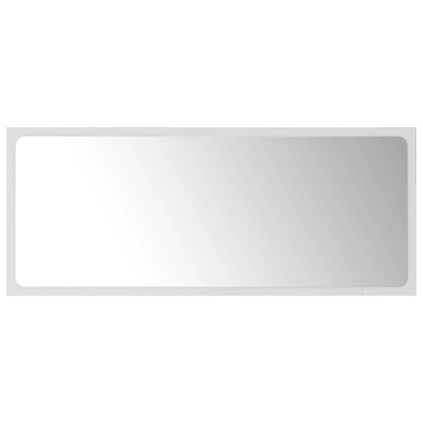vidaXL Bathroom Mirror White 90x1.5x37 cm Engineered Wood