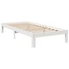 vidaXL Bookcase Bed without Mattress White 75x190 cm Small Single Solid Wood Pine
