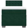 vidaXL Box Spring Bed with Mattress Dark Green 90x190 cm Velvet
