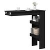 vidaXL Wall Bar Table Black Oak 102 x 45 x 103.5 cm Engineered Wood
