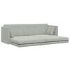 vidaXL Floor Sofa Bed Light Grey 213 x 70 x 77 cm Velvet