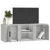 vidaXL TV Cabinet Concrete Grey 100x31.5x35 cm Engineered Wood
