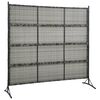 vidaXL Room Divider Poly Rattan Anthracite 175x180 cm