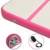 vidaXL Inflatable Gymnastics Mat with Pump 600x100x20 cm PVC Pink