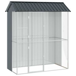 vidaXL Bird Cage Anthracite 215 x 110 x 247 cm Galvanised Steel