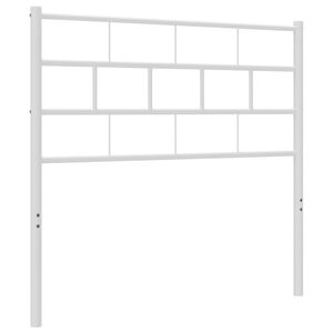 vidaXL Metal Headboard White 75 cm