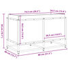 vidaXL Garden Planter 80x40x50 cm Impregnated Wood Pine