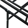 vidaXL Daybed Frame without Mattress Black Metal 90x200cm